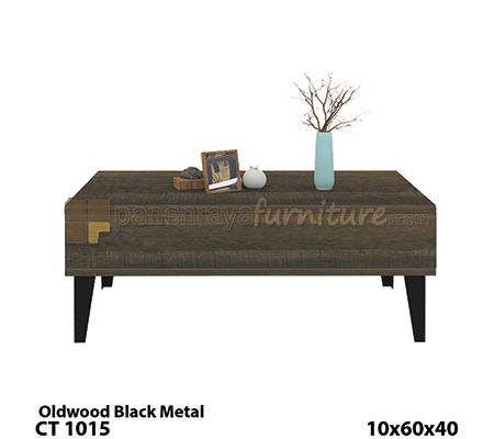Panen Raya Coffee Table Expo CT 1015 Old Wood 100x60x40