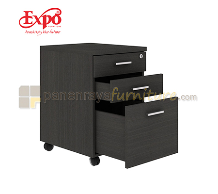 Panen Raya Furniture Laci Dorong Expo MDD M03 Dark Oak 40x51x66
