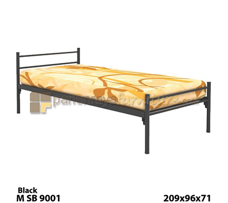 Panen Raya Ranjang Tunggal Kaki Besi Expo MSB 9001 Black Text 209x96x71