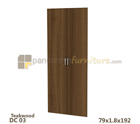Panen Raya Pintu Panel Tinggi Lemari Arsip Expo DC 03 Teak Wood 78x2x192