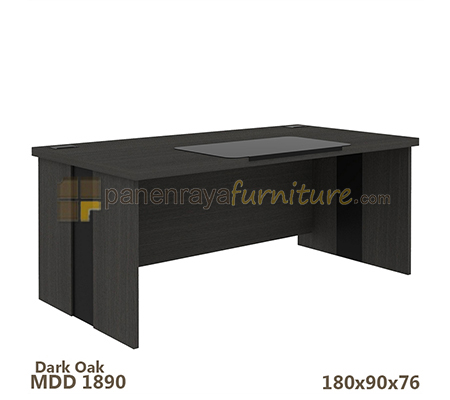 Panen Raya Furniture Meja Kantor Expo MDD 1890 Dark Oak 180x90x76
