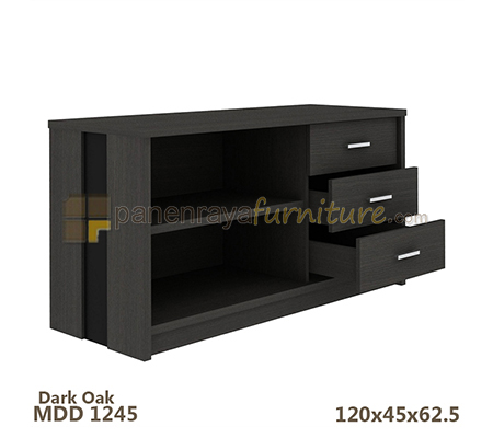 Panen Raya Furniture Meja Samping Expo MDD 1245 Dark Oak 120x45x63