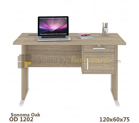Panen Raya Furniture Meja Kantor Expo OD 1202 Sonoma Oak 120x60x75