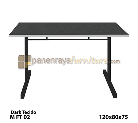 Panen Raya Furniture Meja Food Court Melamin Expo M FT 02 Dark Tecido 120x80x75