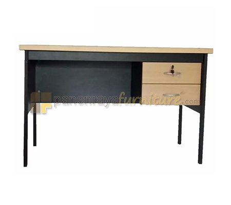 Panen Raya Furniture MEJA TULIS 1 PINTU PLUS 1 LACI EXPO OD 5308 (PINE-BLACK) 120x60