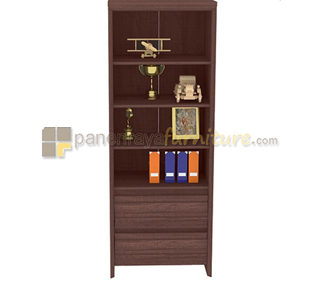 Panen Raya Furniture MULTI PURPOSE 2 LACI EXPO MP 4508 (FRENCH WALNUT) 60x39