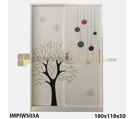 Panen Raya Furniture LEMARI PAKAIAN METAL IMPORTA IMP IWS03A