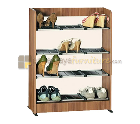 Panen Raya Furniture RAK SEPATU TERBUKA 4 RAK GRAVER SR 2715 (FW-CREAM)