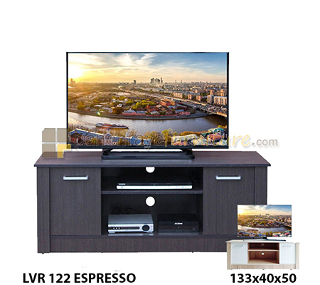 Panen Raya Meja TV Lunar LVR 122 Espresso 133x40x50