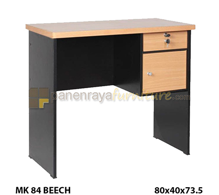 Panen Raya Furniture MEJA KANTOR LUNAR MK 84 Beech 80x40