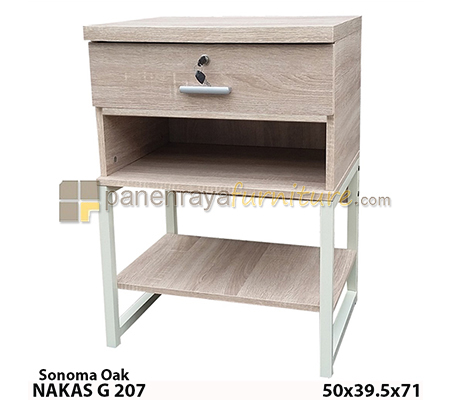 Panen Raya NAKAS GRACE G 207 SONOMA OAK 50x40x71