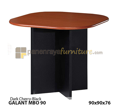 Panen Raya Furniture MEJA MEETING ROUND ACTIV GALANT MBO 90 DARK CHERRY