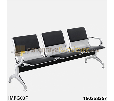 Panen Raya Furniture KURSI TUNGGU 3 DUDUKAN IMPORTA IMP G03F