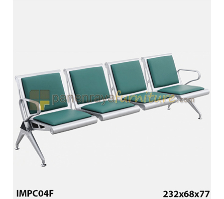 Panen Raya KURSI TUNGGU 4 SEATER IMPORTA C04 F GREEN