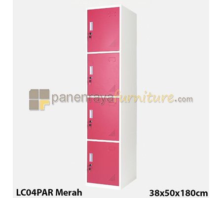 Panen Raya Locker Besi IMPORTA LC 04 PAR Merah 38x50x180