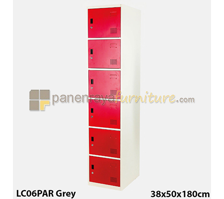 Panen Raya Locker Besi IMPORTA LC 06 PAR Merah 38x50x180