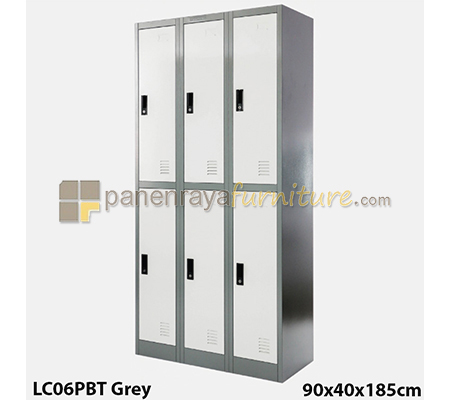 Panen Raya Locker Besi IMPORTA LC 6P BT Grey 90x40x185