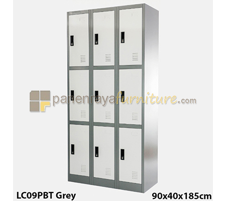 Panen Raya Locker Besi IMPORTA LC 9P BT Grey 90x40x185