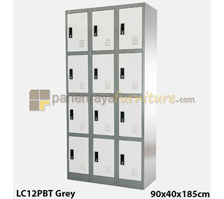 Panen Raya Locker Besi IMPORTA LC 12P BT Grey 90x40x185