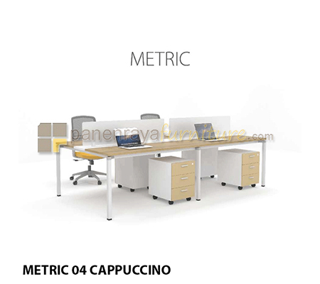 Panen Raya Furniture WORKSTATION STAFF 4 SEATER HIGHPOINT METRIC 04 1270