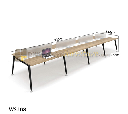 Panen Raya Workstation Staff 8 Seater HighPoint Seven WS7 08 1270 W67 Brighton 480x140x75