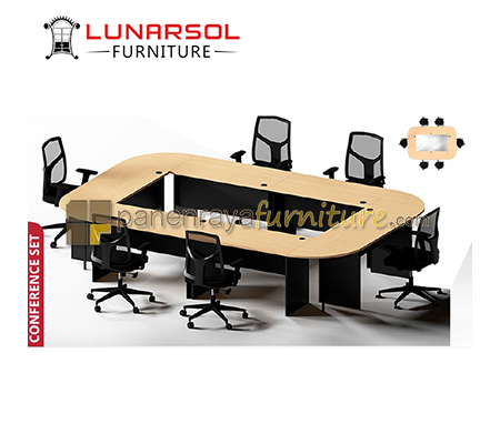 Panen Raya Furniture Meja Meeting 6-12 Orang Tanpa Laci Lunar LMK 1260 dan LJ 60 
