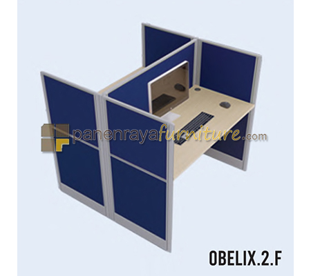 Panen Raya Furniture Workstation 2 Seater Indachi Obelix.2.F 