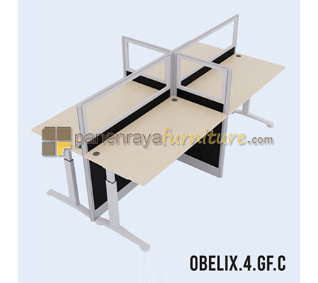 Panen Raya Furniture Workstation 4 Seater Indachi Obelix.4.GF.C 