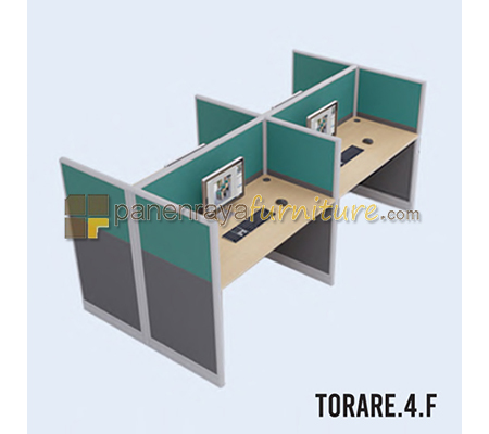 Panen Raya Furniture Workstation 4 Seater Indachi Torare.4.F 