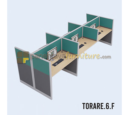 Panen Raya Furniture Workstation 6 Seater Indachi Torare.6.F 