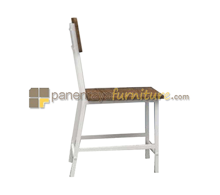 Panen Raya Furniture Kursi Sekolah Expo MSR 5144 Mattwood-White Metal 40x49x83