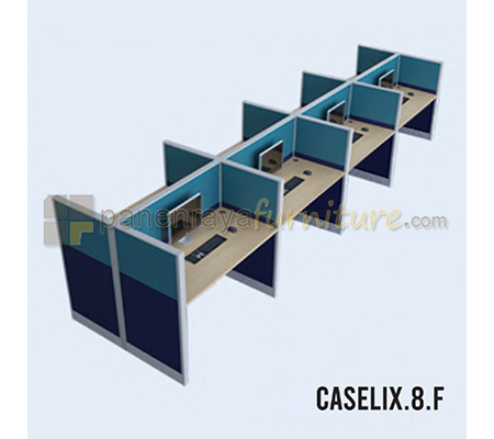 Panen Raya Furniture Workstation 8 Seater Indachi Caselix.8.F