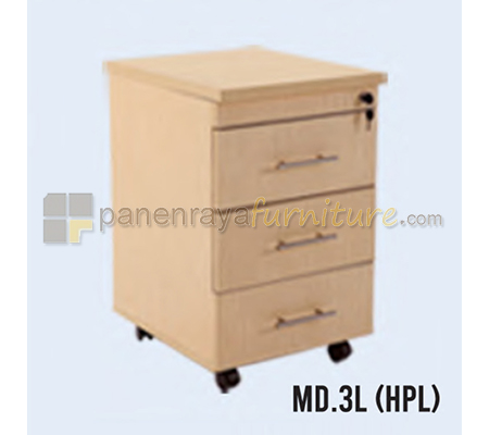 Panen Raya Furniture Laci Dorong 3 Laci HPL Indachi MD 3L 