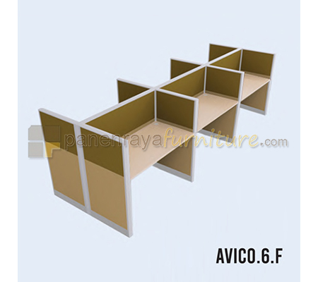 Panen Raya Furniture Workstation 6 Seater Indachi Avico.6.F