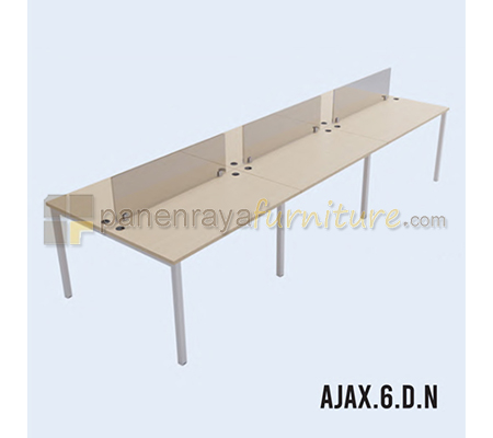 Panen Raya Furniture Workstation 6 Seater Indachi Ajax.6.D.N