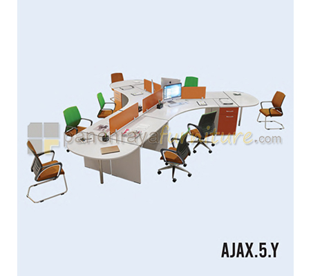 Panen Raya Furniture Workstation 5 Seater Indachi Ajax.5.Y