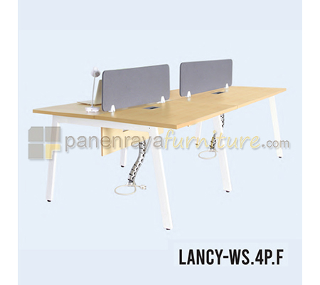 Panen Raya Workstation 4 Seater Indachi Lancy WS.4P.F 