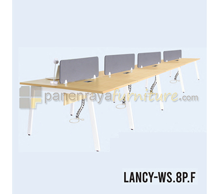 Panen Raya Furniture Workstation 8 Seater Indachi Lancy WS.8P.F 
