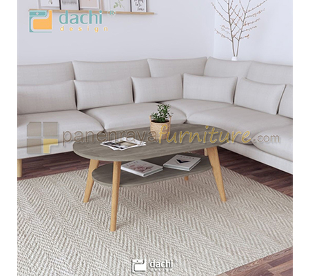 Panen Raya Furniture Coffee Table Dachi Viona Sonoma Oak Grey 100x55x42