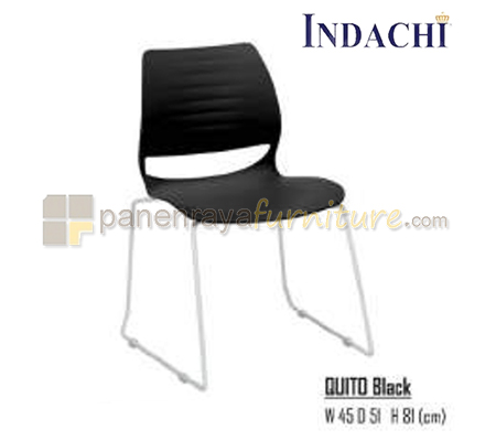 Panen Raya Furniture Kursi Susun Indachi Quito Black