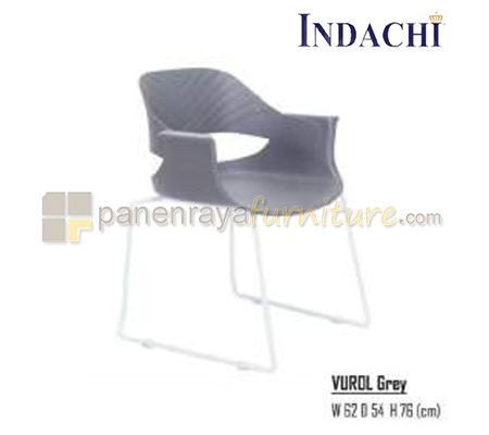 Panen Raya Furniture Kursi Susun Indachi Vurol Grey