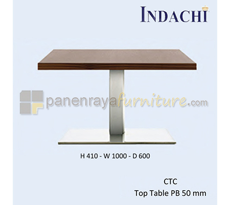 Panen Raya Furniture Coffee Table Indachi CTC WALNUT TABLETOP 50 MM