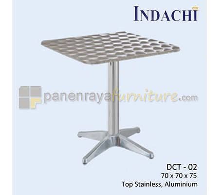 Panen Raya Cafe Table Indachi DCT 02 Top Stainless 70x70x75