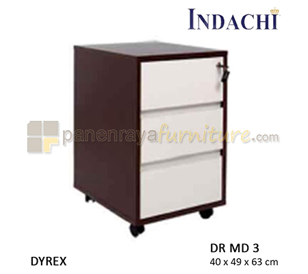 Panen Raya Furniture Laci Dorong 3 Laci Indachi Dyrex DR MD 3 Melamine 40x49x63
