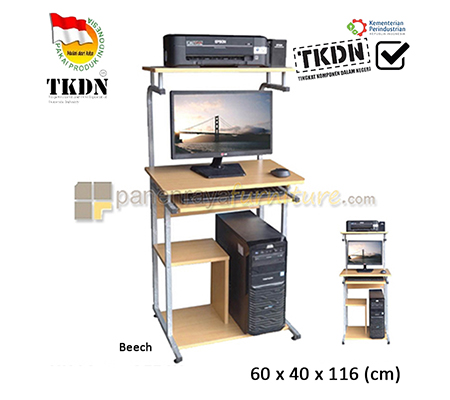 Panen Raya Furniture MEJA KOMPUTER LUNAR HUGA 905 Beech 60x40x116