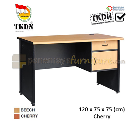 Panen Raya MEJA KANTOR LUNAR LMK 1275 L1 Beech 120x75x75