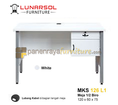 Meja Kantor Lunar MKS 126 L1 120x60x75