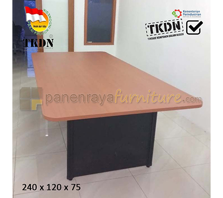 Panen Raya Furniture Meja Meeting Persegi LUNAR QD 240 Cherry 240x120x75