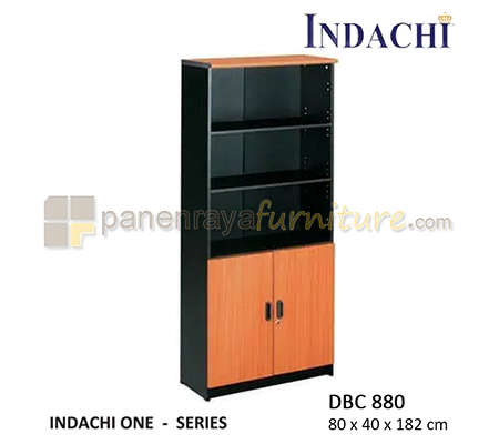 Panen Raya Furniture LEMARI ARSIP INDACHI ONE DBC 880 CHERRY/BEECH