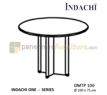 Panen Raya Furniture Meja Meeting Bundar Kaki Panel Indachi One DMTP 100 D100x75 Melamine